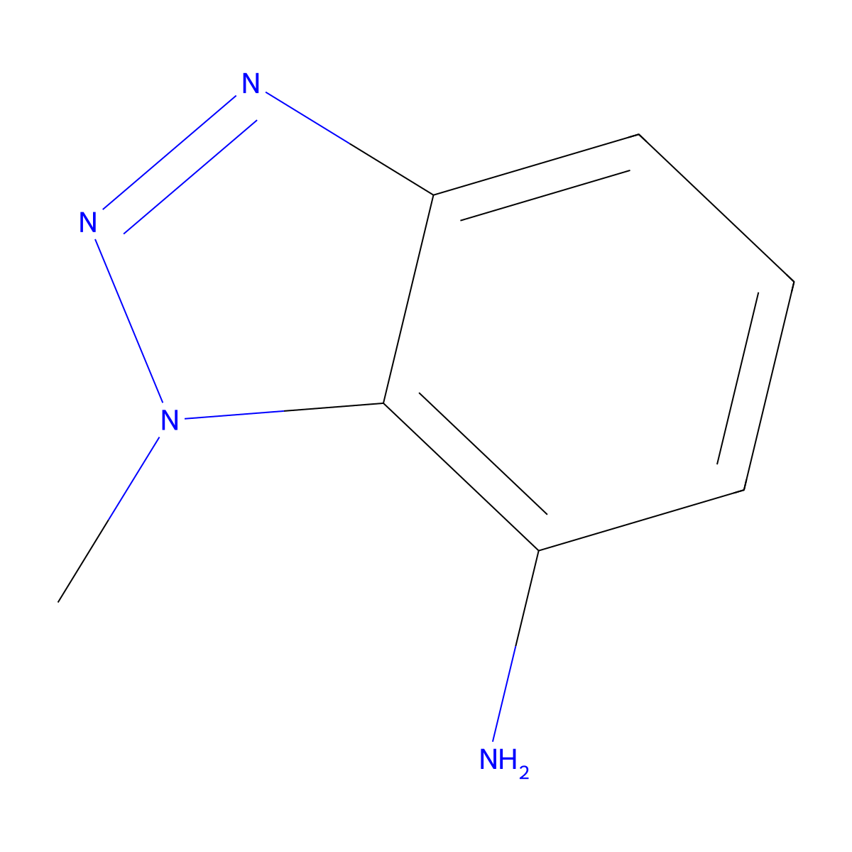3-Methylbenzotriazol-4-amine molecular structure, CAS 13183-01-2