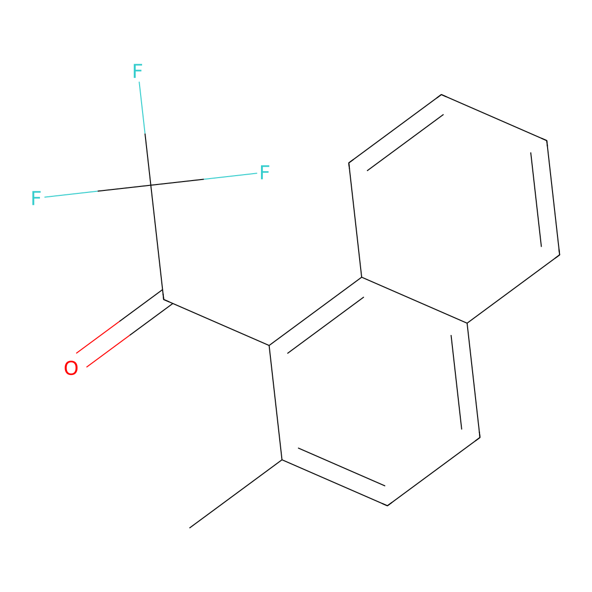 2,2,2-Trifluoro-1-(2-methylnaphthalen-1-yl)ethan-1-one molecular structure, CAS 131831-98-6