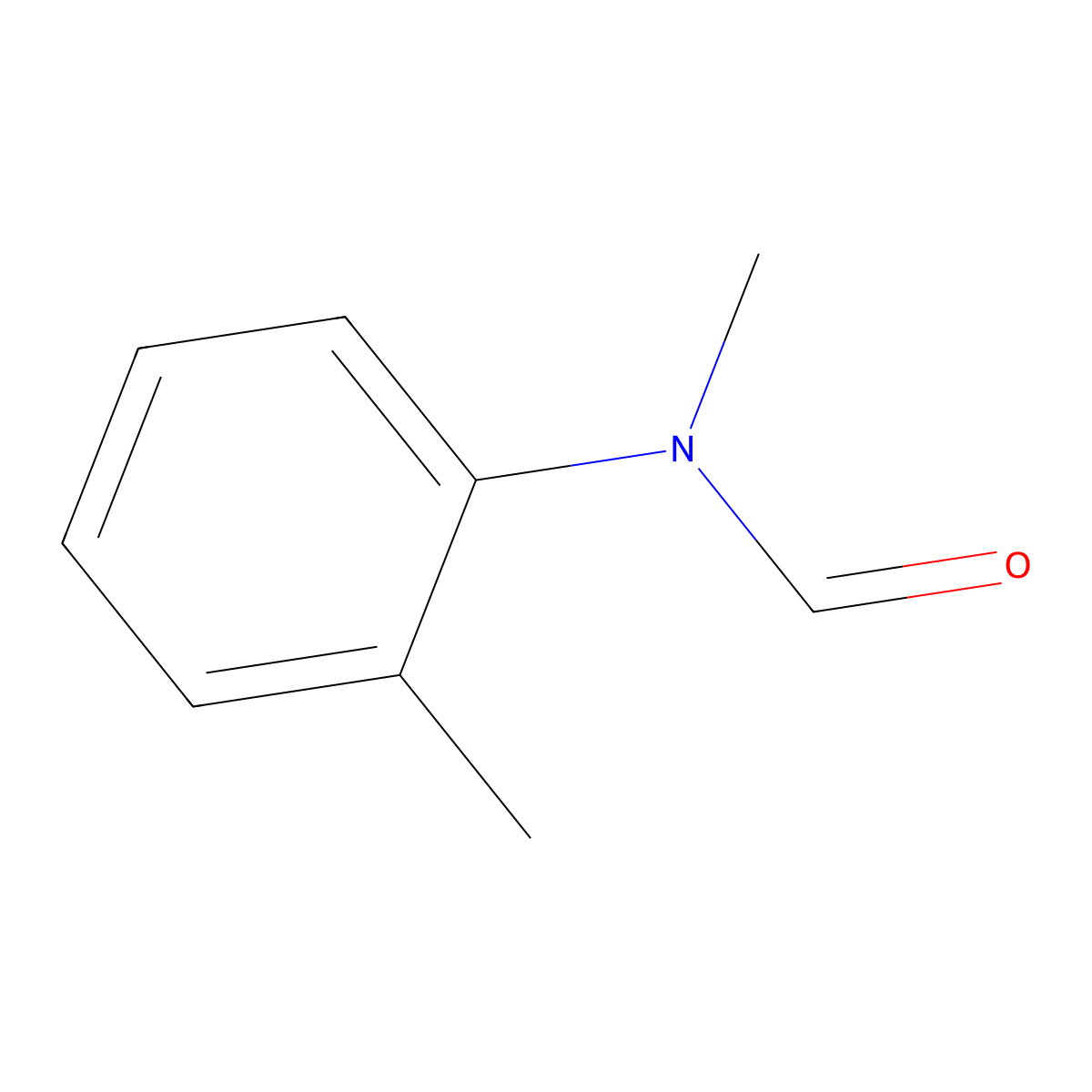N-Methyl-N-(2-methylphenyl)formamide molecular structure, CAS 131840-54-5