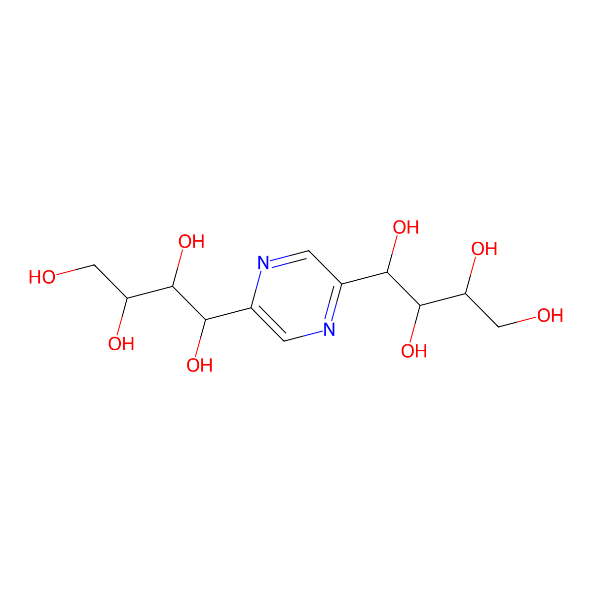 Fructosazine molecular structure, CAS 13185-73-4