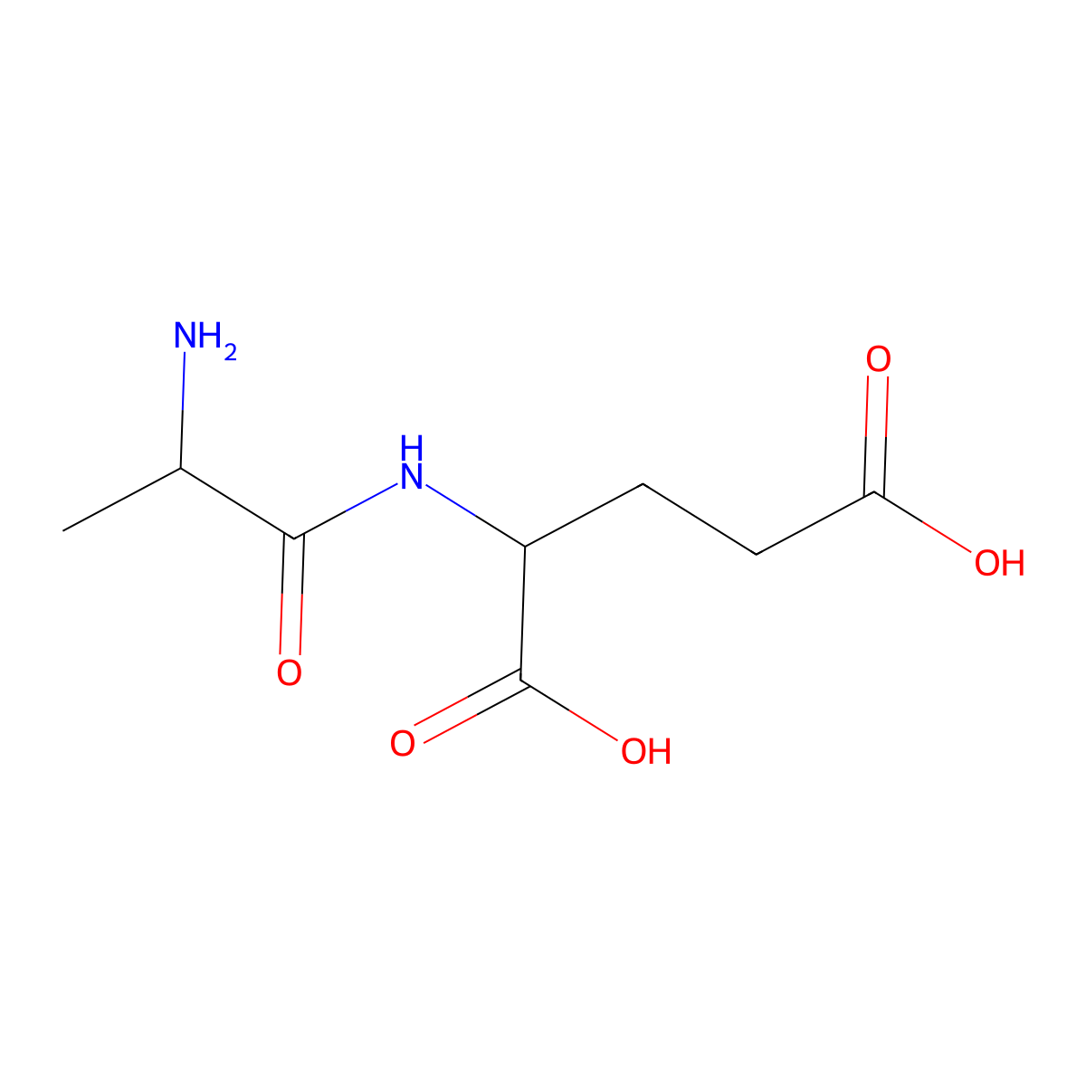 Alanylglutamic acid molecular structure, CAS 13187-90-1