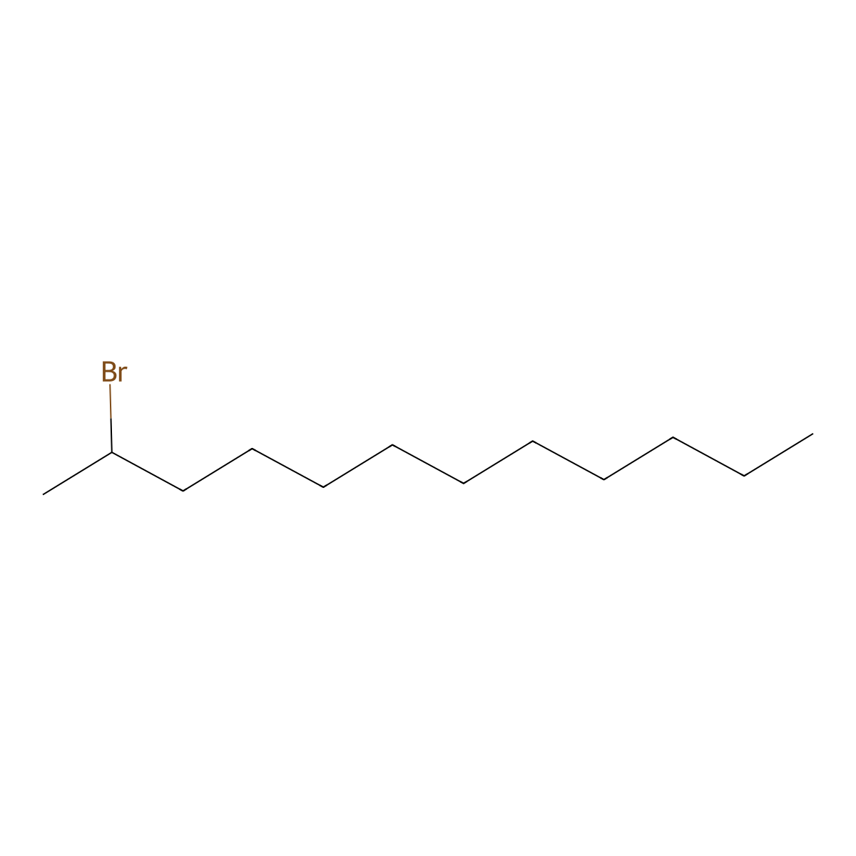 2-Bromododecane molecular structure, CAS 13187-99-0