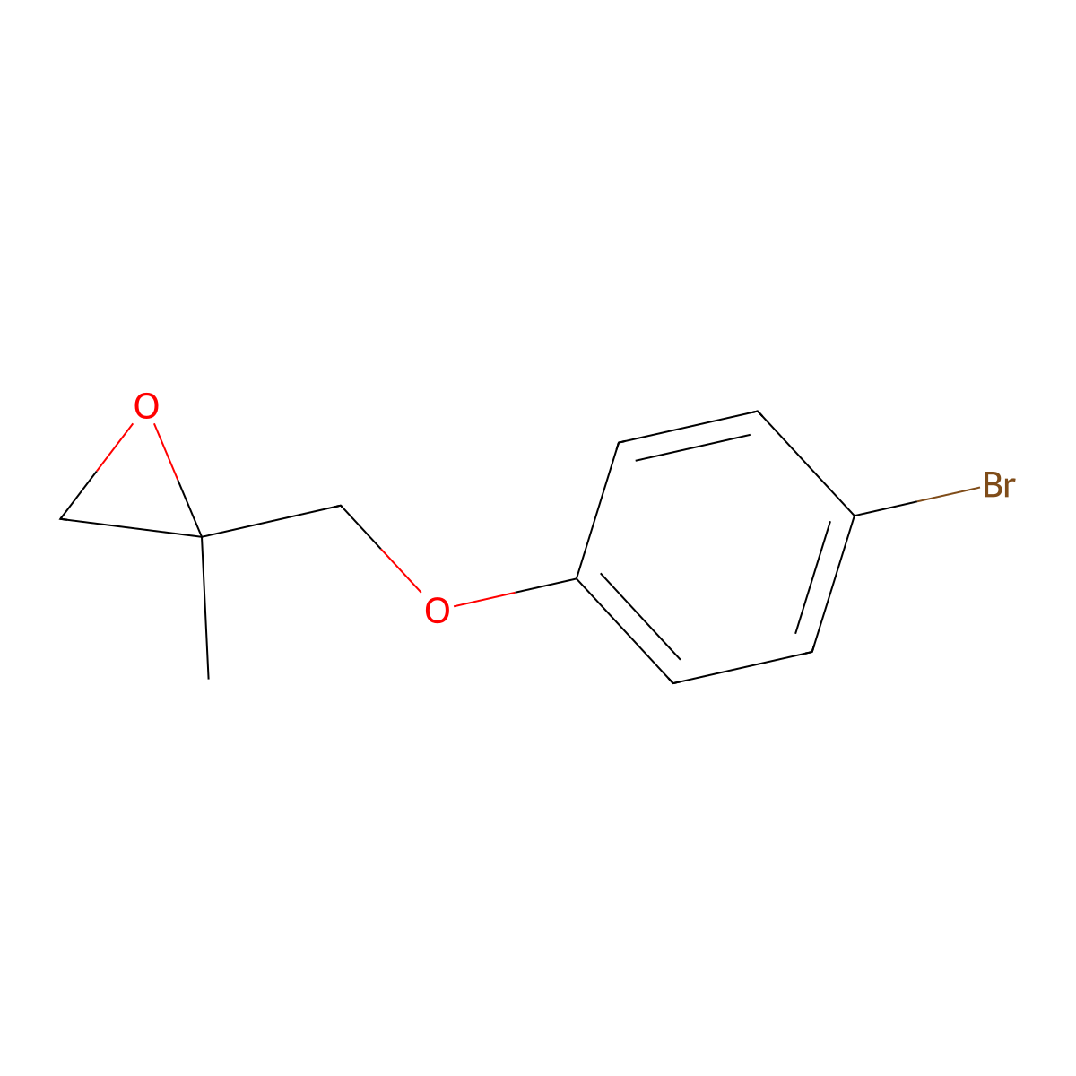 2-[(4-Bromophenoxy)methyl]-2-methyloxirane molecular structure, CAS 1318734-96-1