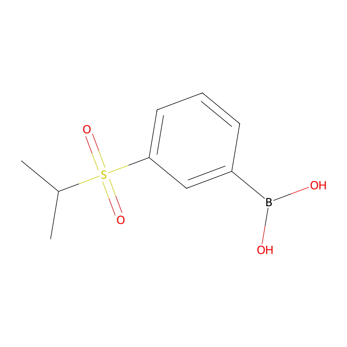 3-(Isopropanesulfonyl)phenylboronic acid molecular structure, CAS 1318768-42-1