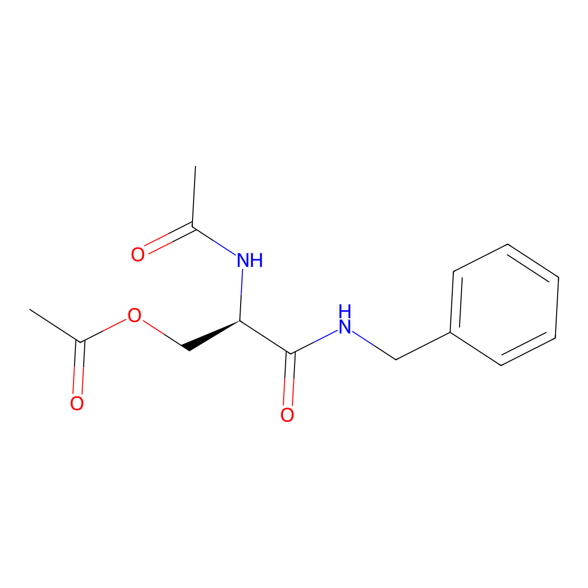 O-Acetyl Lacosamide molecular structure, CAS 1318777-54-6