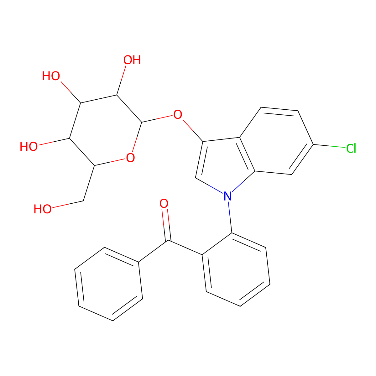 455 beta-D-glucopyranoside, Biosynth Patent: EP 2427431 and US 8940909 molecular structure, CAS 1318785-27-1