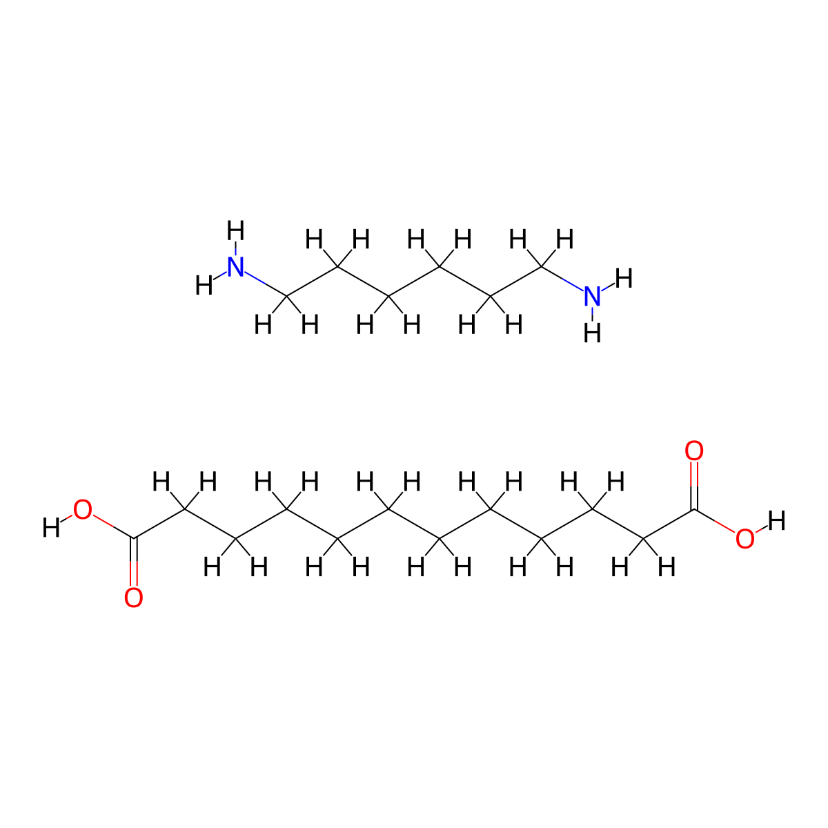 Dodecanedioic acid, compd. with 1,6-hexanediamine (1:1) molecular structure, CAS 13188-60-8