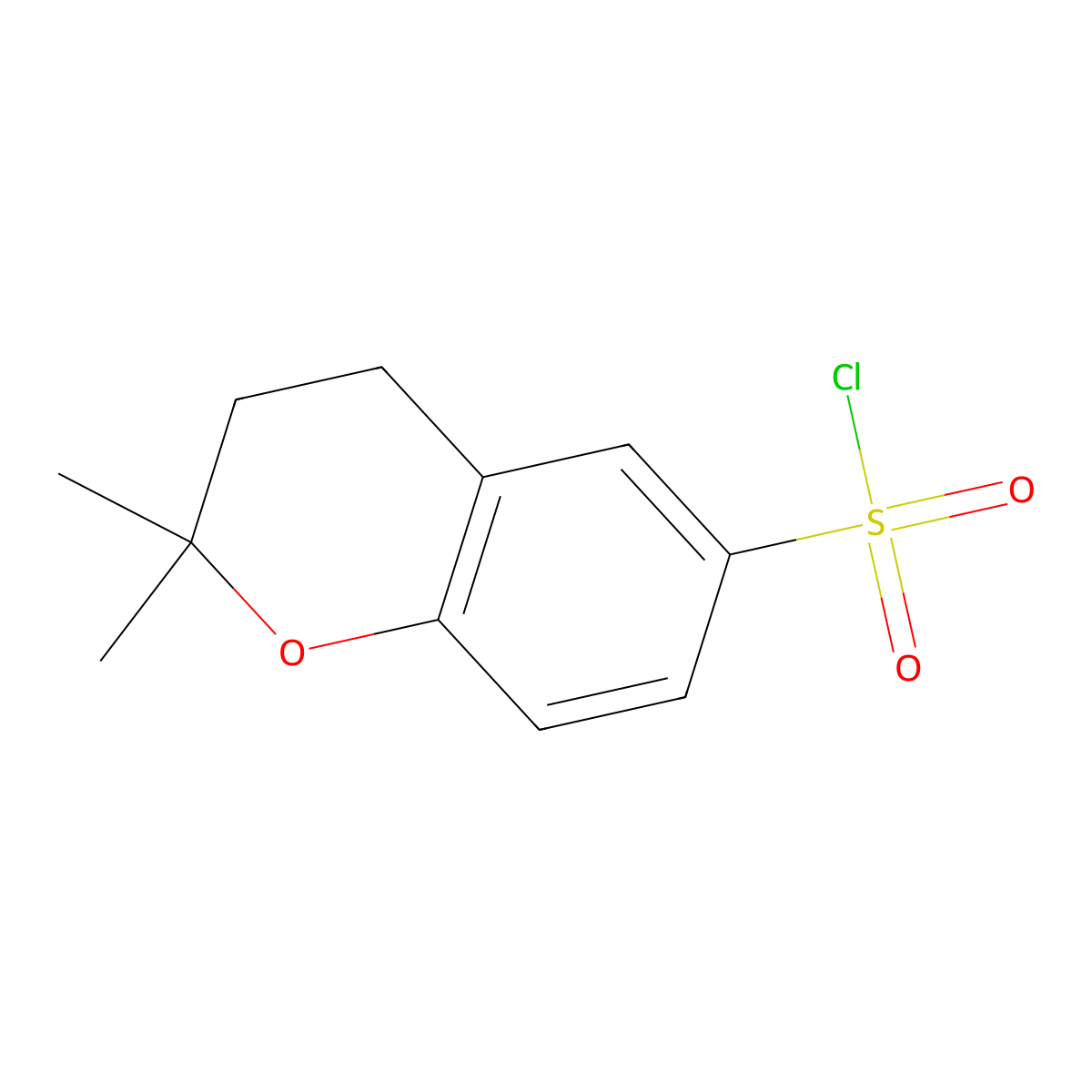 2,2-Dimethyl-6-Chromanesulfonyl Chloride molecular structure, CAS 131880-55-2