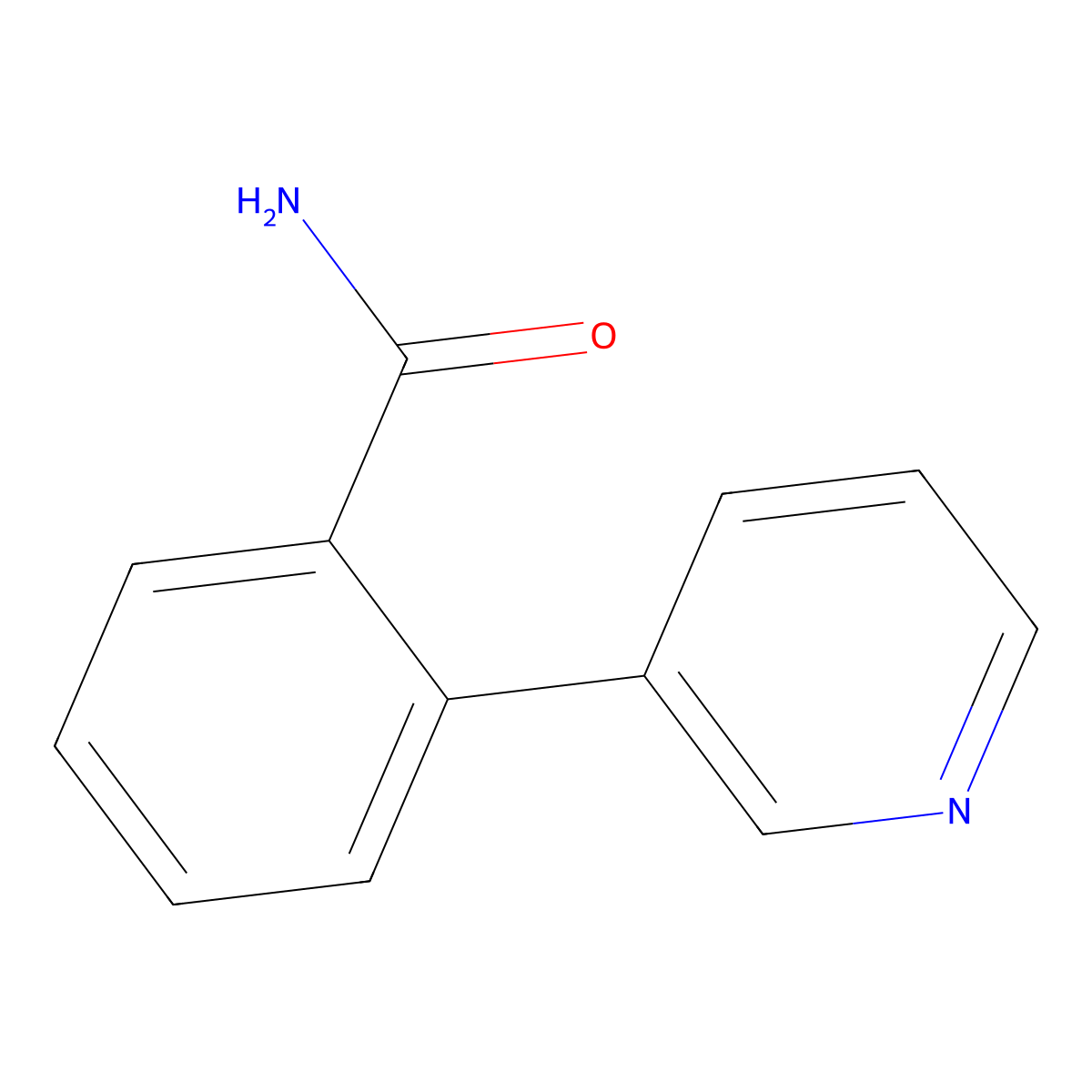 2-(3-Pyridinyl)benzamide molecular structure, CAS 1318800-18-8
