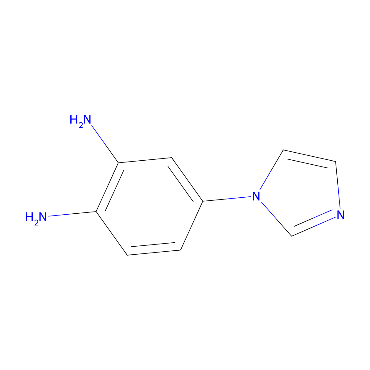 1-(3,4-Diaminophenyl)-1h-imidazole molecular structure, CAS 131885-79-5
