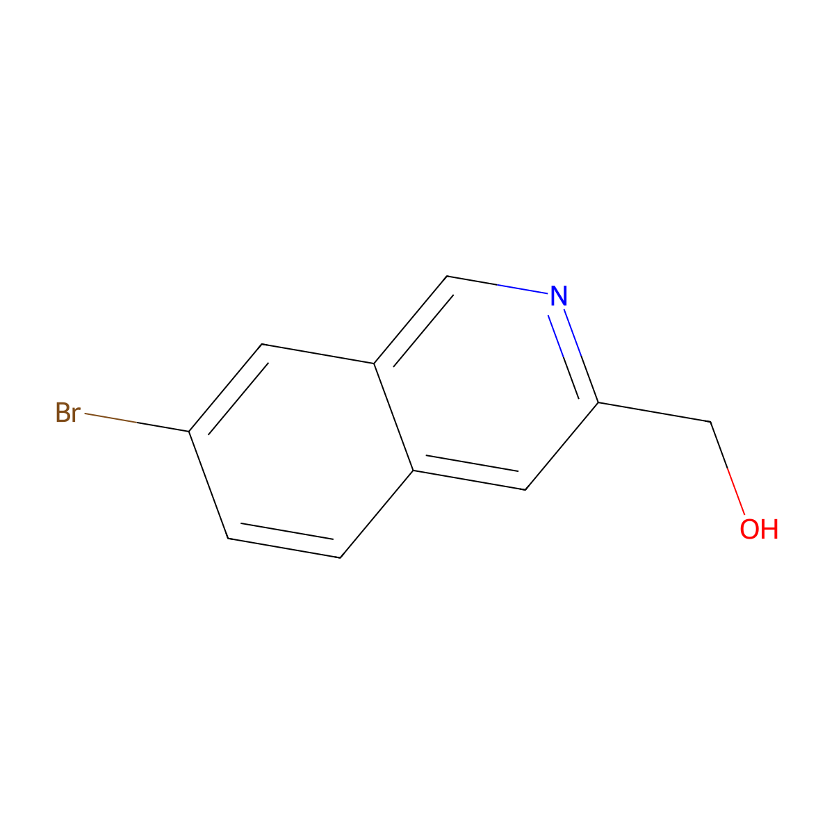 (7-Bromoisoquinolin-3-yl)methanol molecular structure, CAS 1318897-45-8