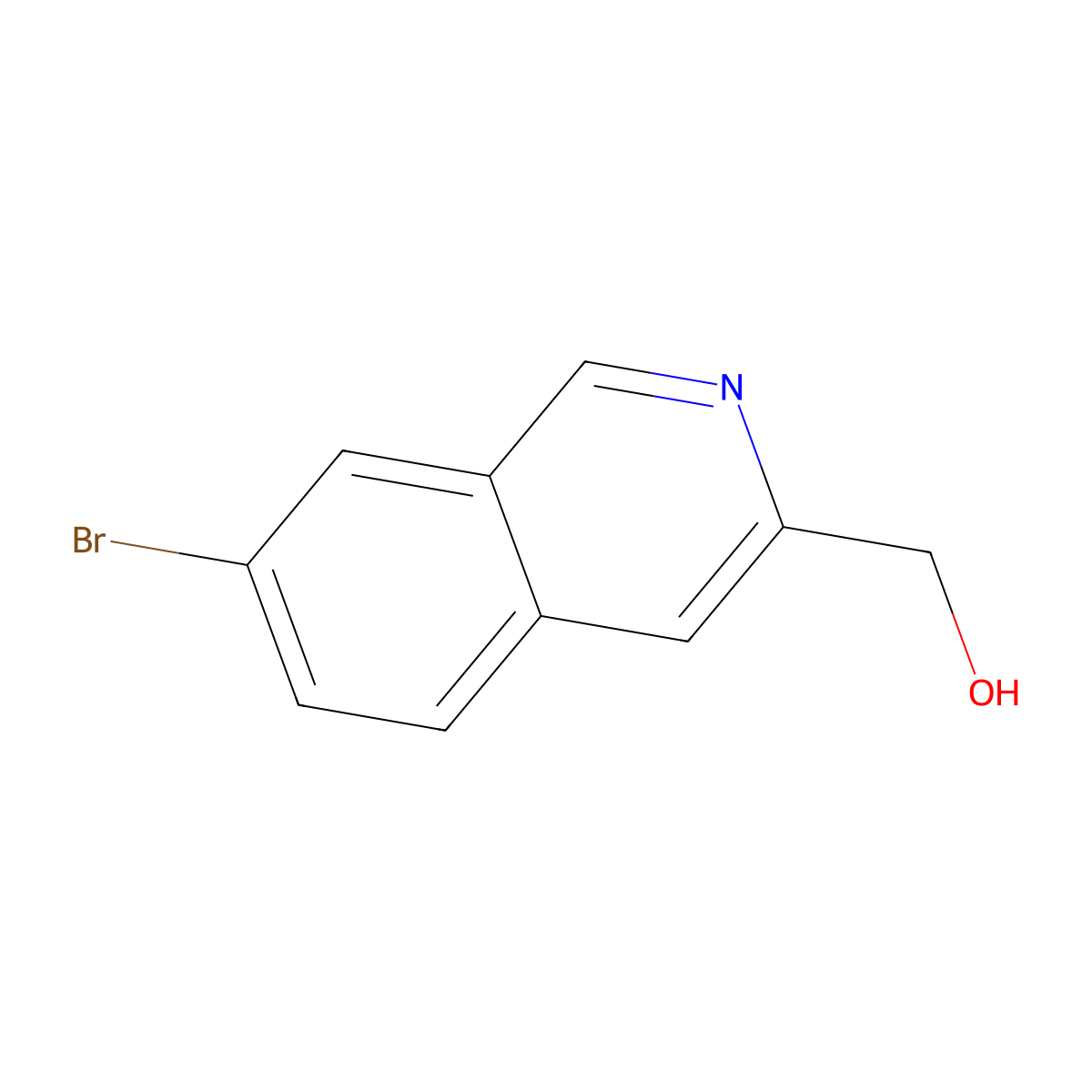 (7-Bromoisoquinolin-3-yl)methanol molecular structure, CAS 1318897-45-8