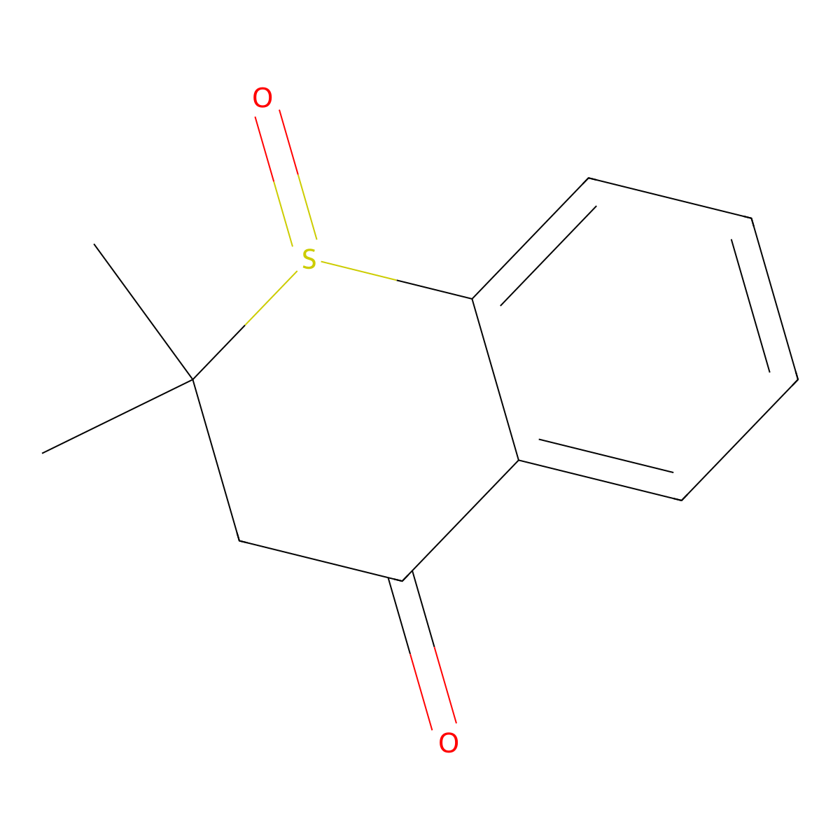 2,2-dimethyl-3,4-dihydro-2H-1lambda4-benzothiopyran-1,4-dione molecular structure, CAS 13189-17-8