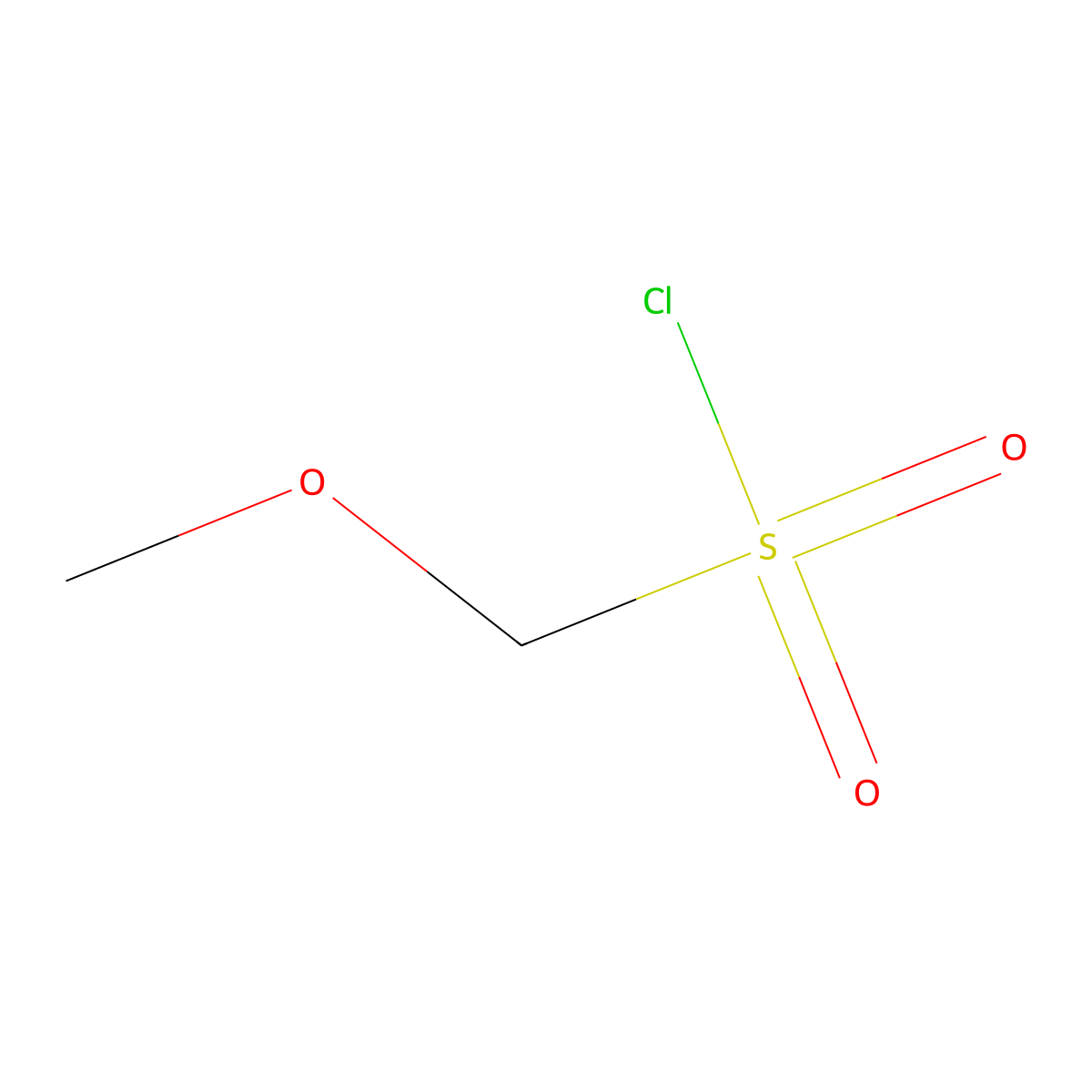 Methoxymethanesulfonyl chloride molecular structure, CAS 1318945-51-5