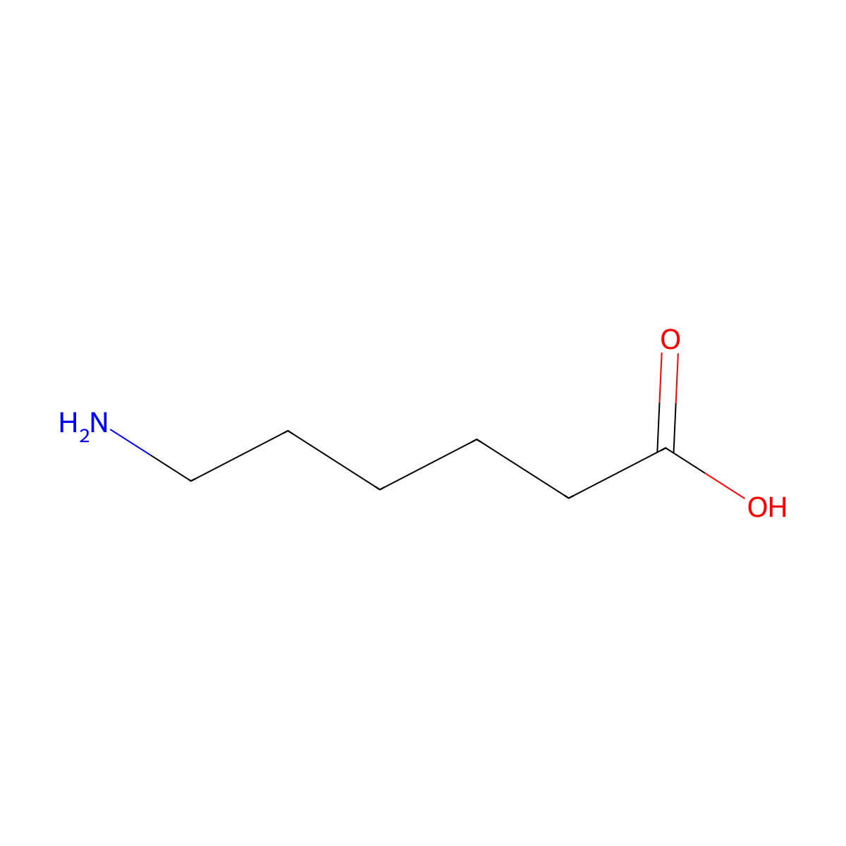 6-Aminohexanoic Acid molecular structure, CAS 1319-82-0