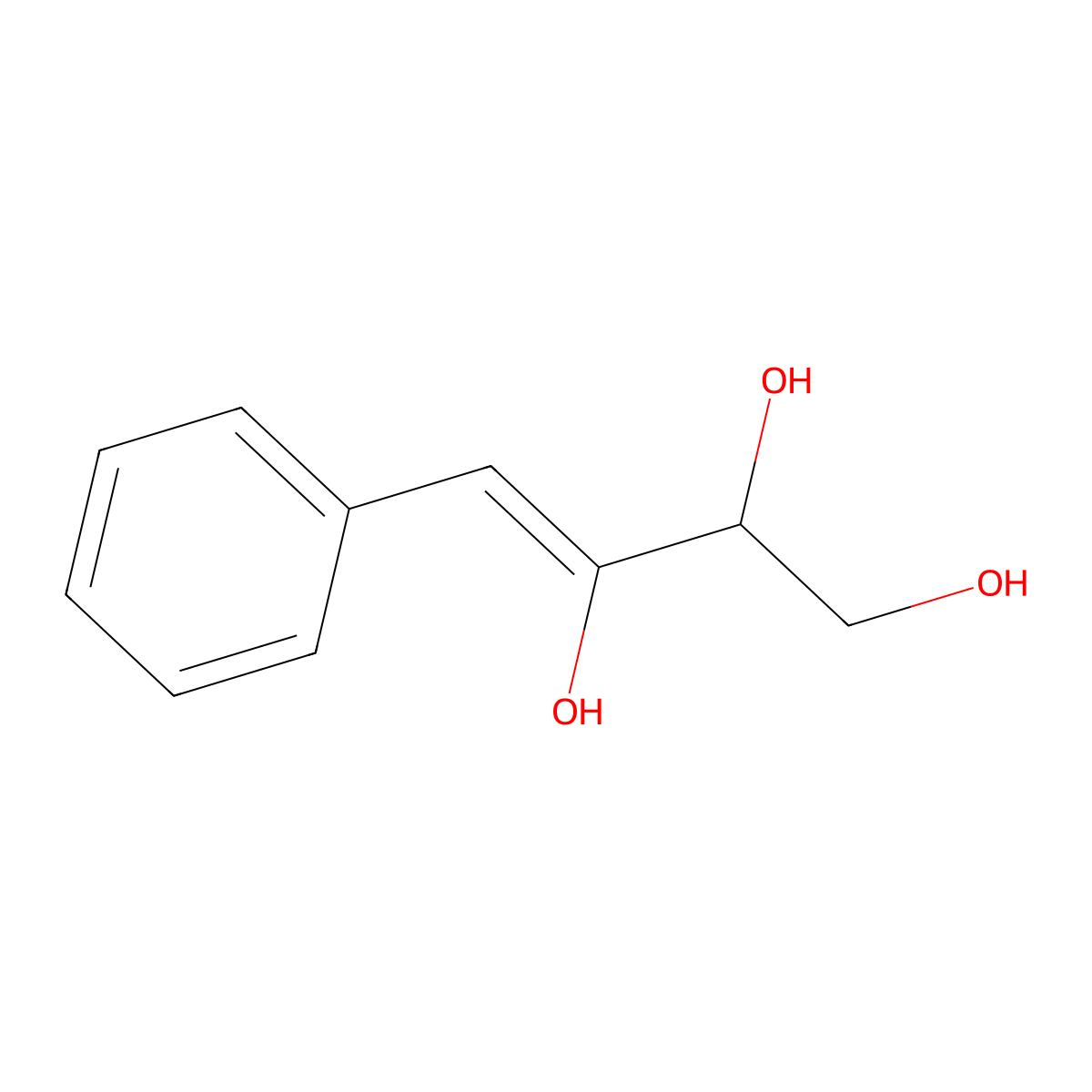 Benzaldehyde glyceryl acetal molecular structure, CAS 1319-88-6