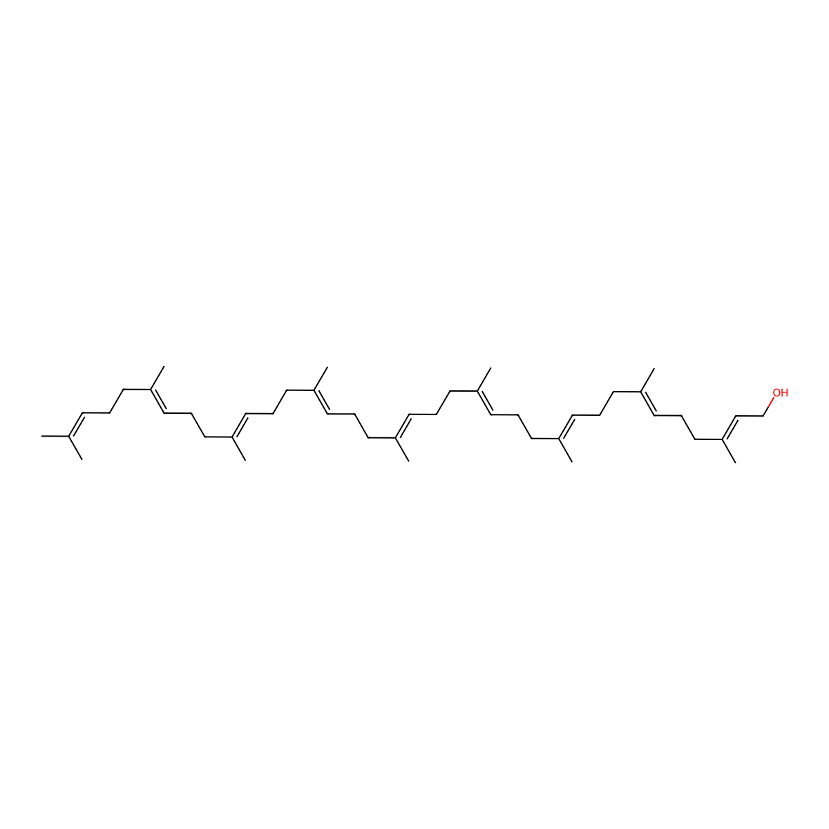Solanesol molecular structure, CAS 13190-97-1