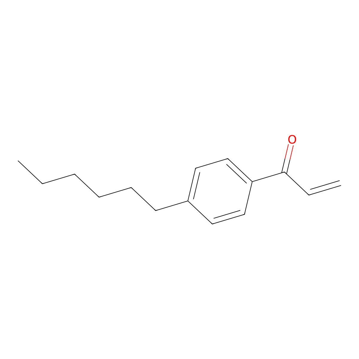 1-(4-Hexylphenyl)prop-2-en-1-one molecular structure, CAS 131906-57-5