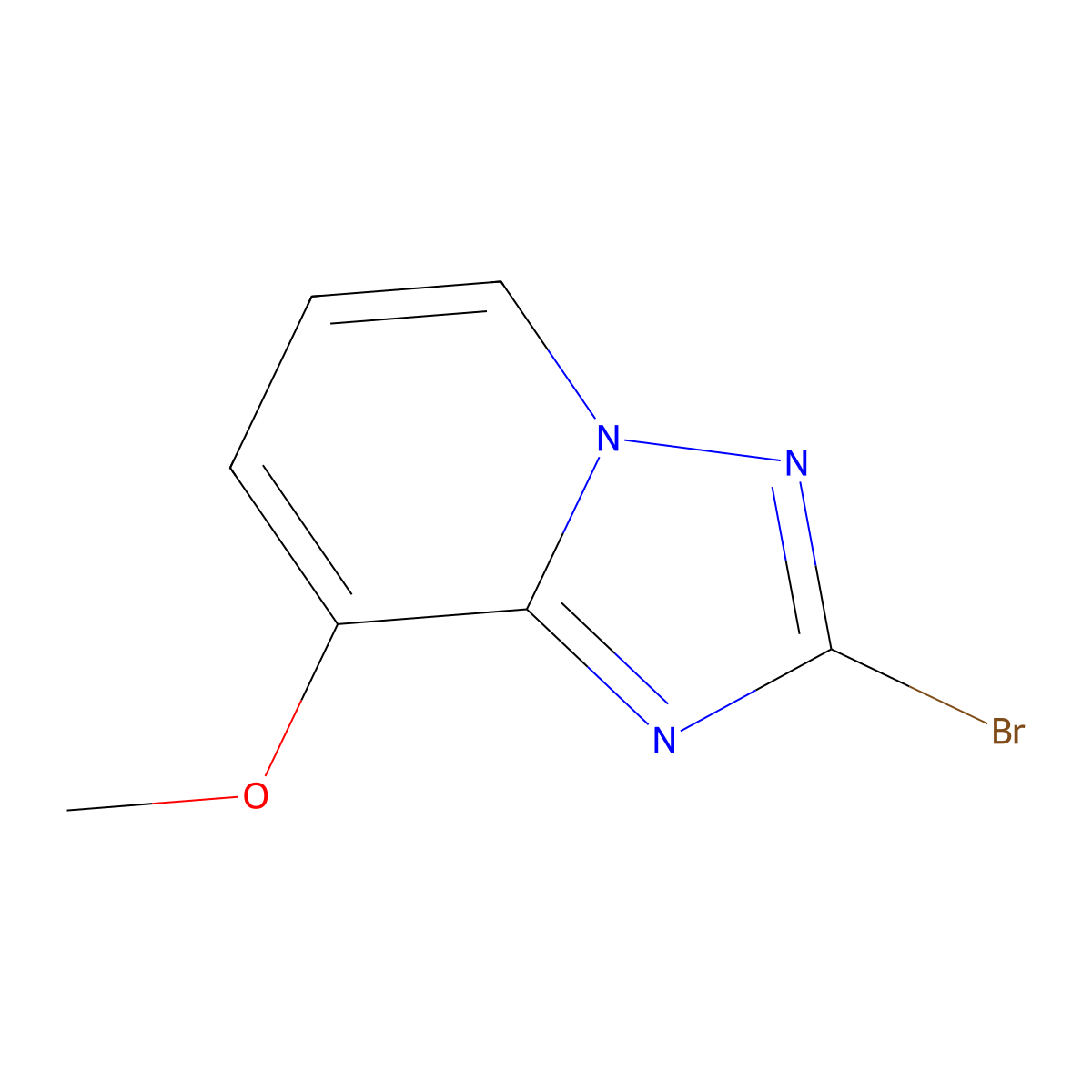 2-Bromo-8-methoxy-[1,2,4]triazolo[1,5-a]pyridine molecular structure, CAS 1319067-40-7