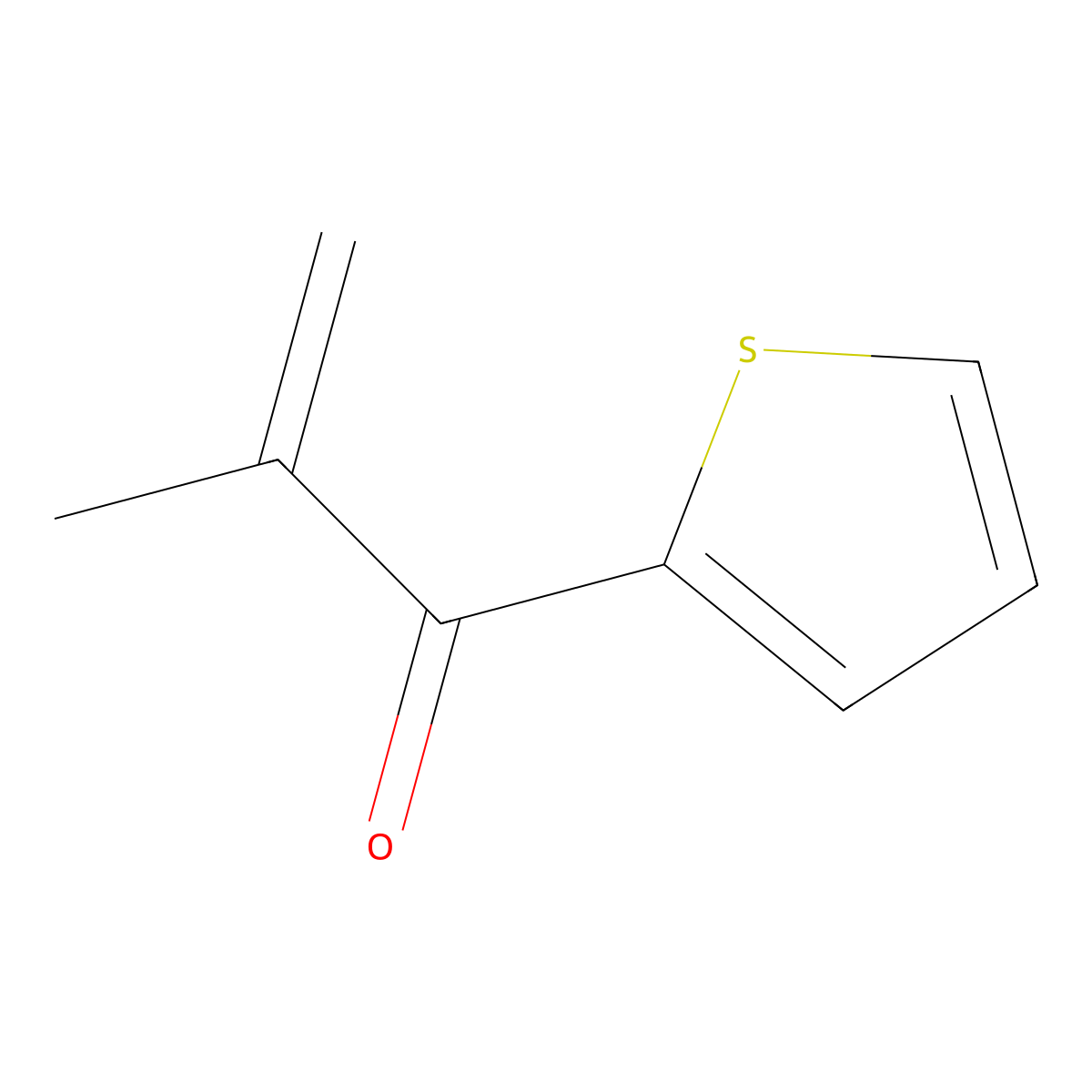 2-Methyl-1-(2-thienyl)-2-propenone molecular structure, CAS 13191-26-9