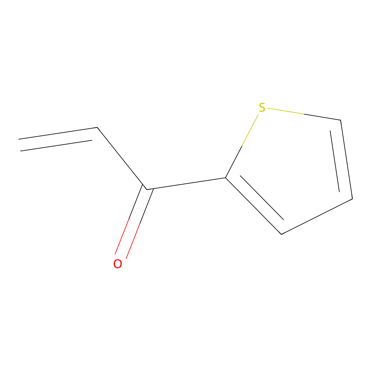 1-(Thiophen-2-yl)prop-2-en-1-one molecular structure, CAS 13191-29-2