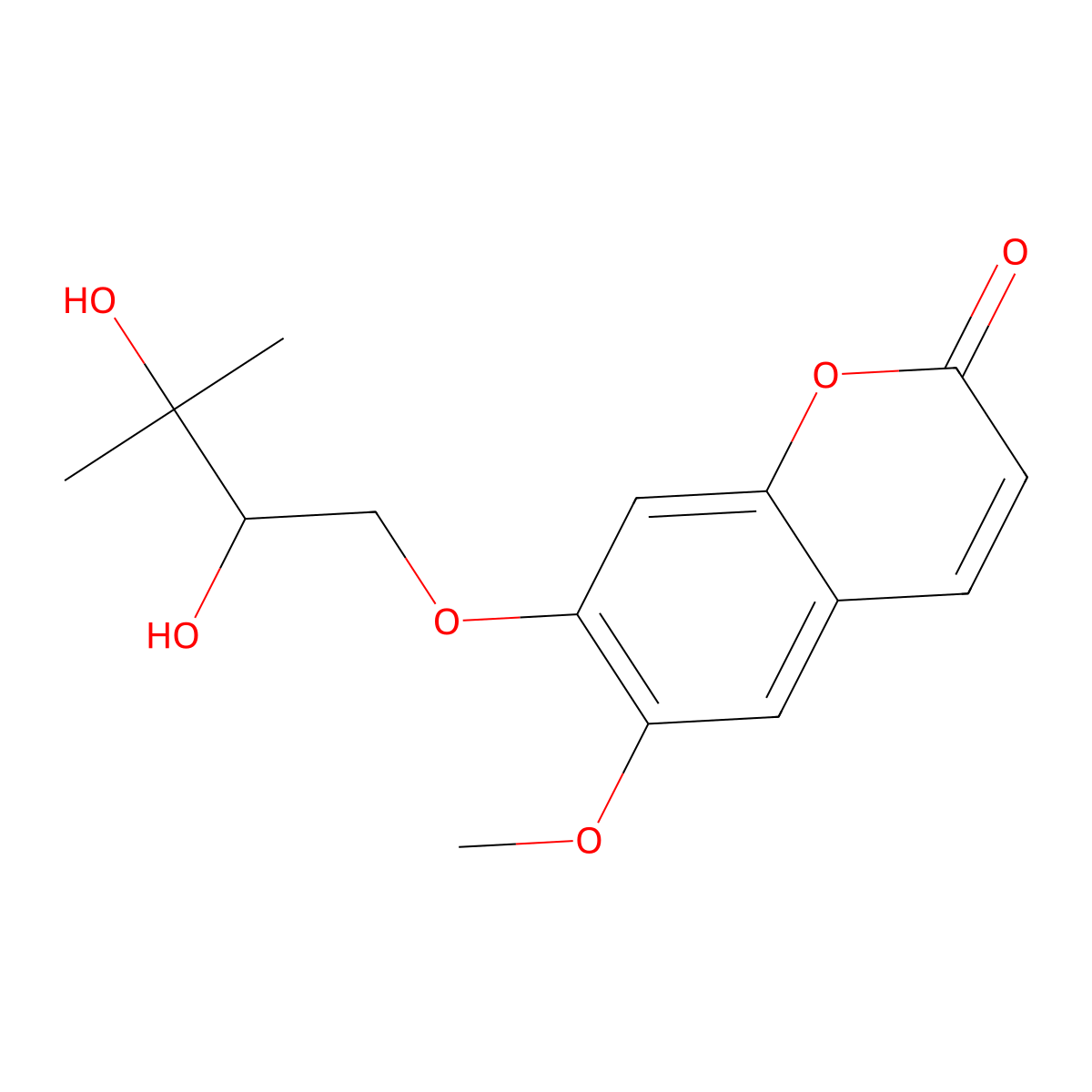 Obtusinin molecular structure, CAS 131916-89-7