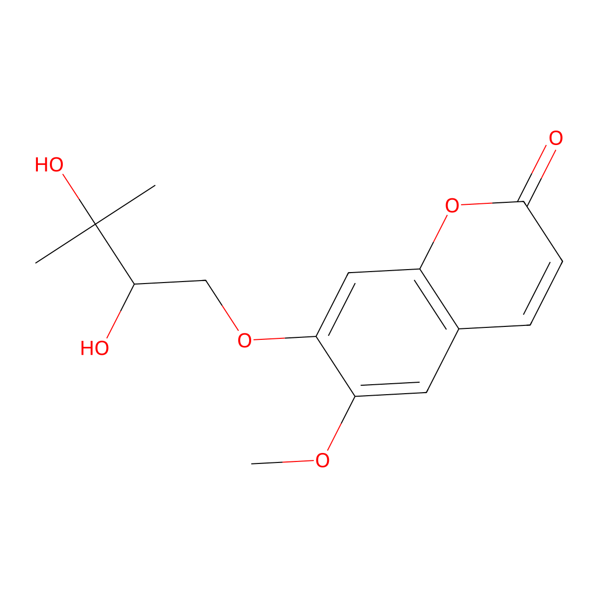 Obtusinin molecular structure, CAS 131916-89-7