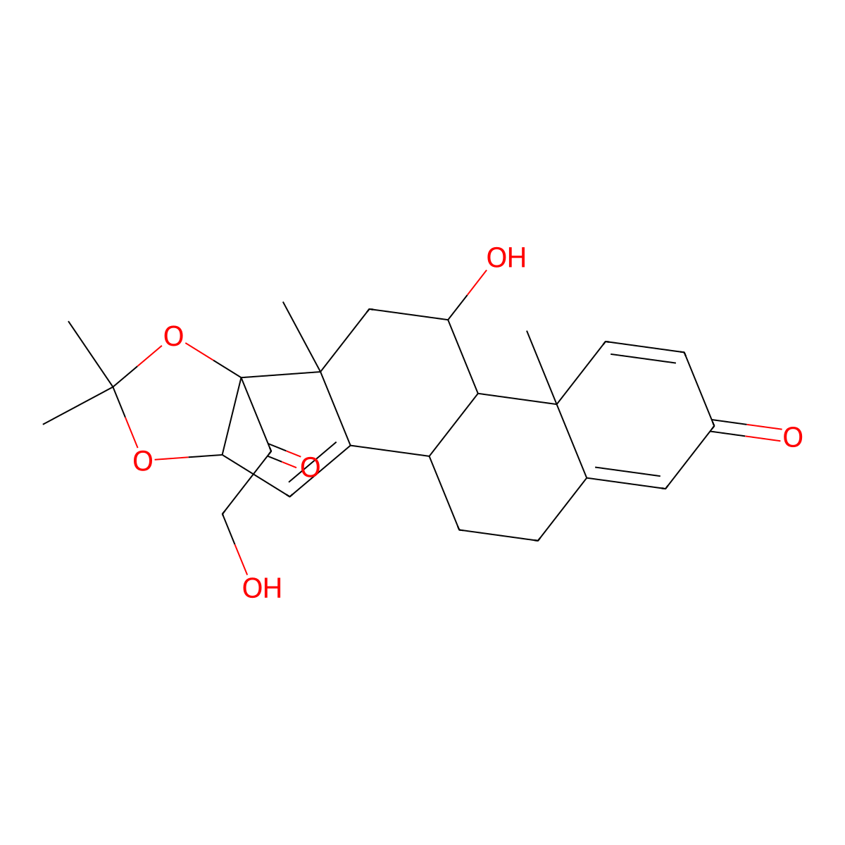 Delta-14-Desonide molecular structure, CAS 131918-67-7