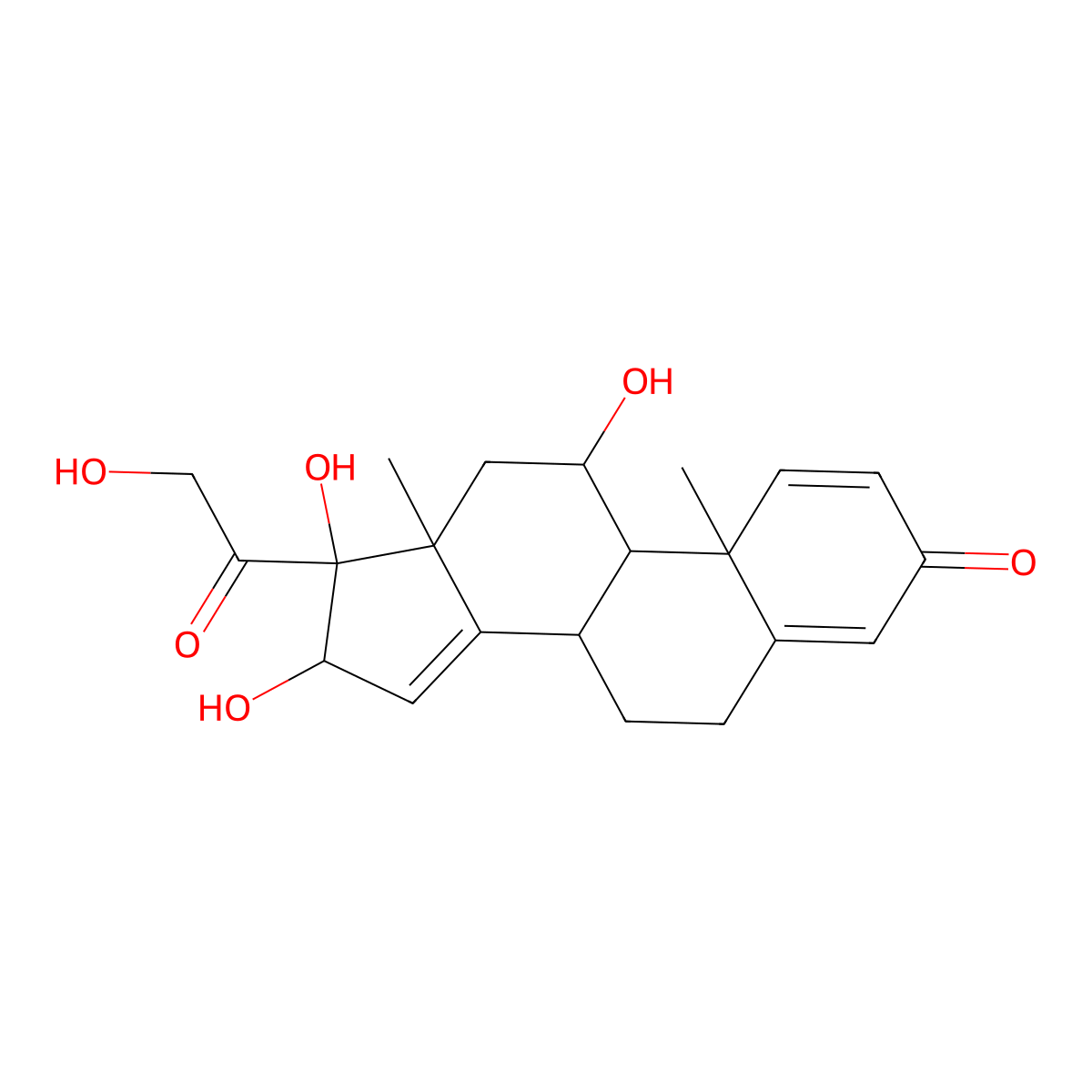 14,15-Dehydro-16 a-hydroxyprednisolone molecular structure, CAS 131918-73-5