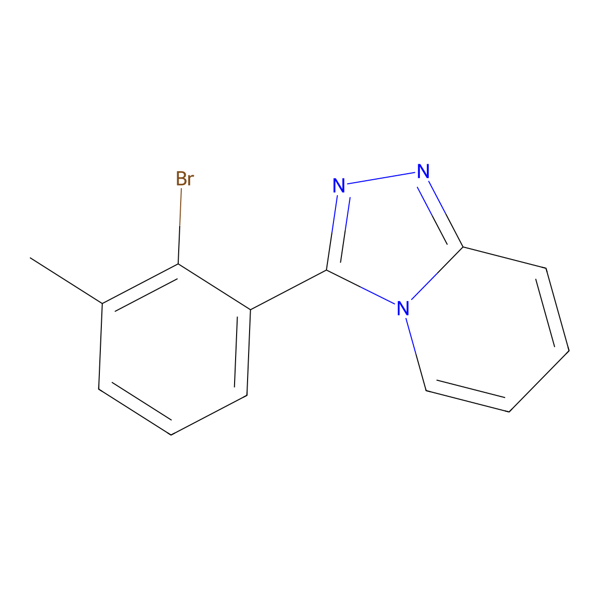 3-(2-Bromo-3-methylphenyl)-[1,2,4]triazolo[4,3-a]pyridine molecular structure, CAS 1319196-83-2