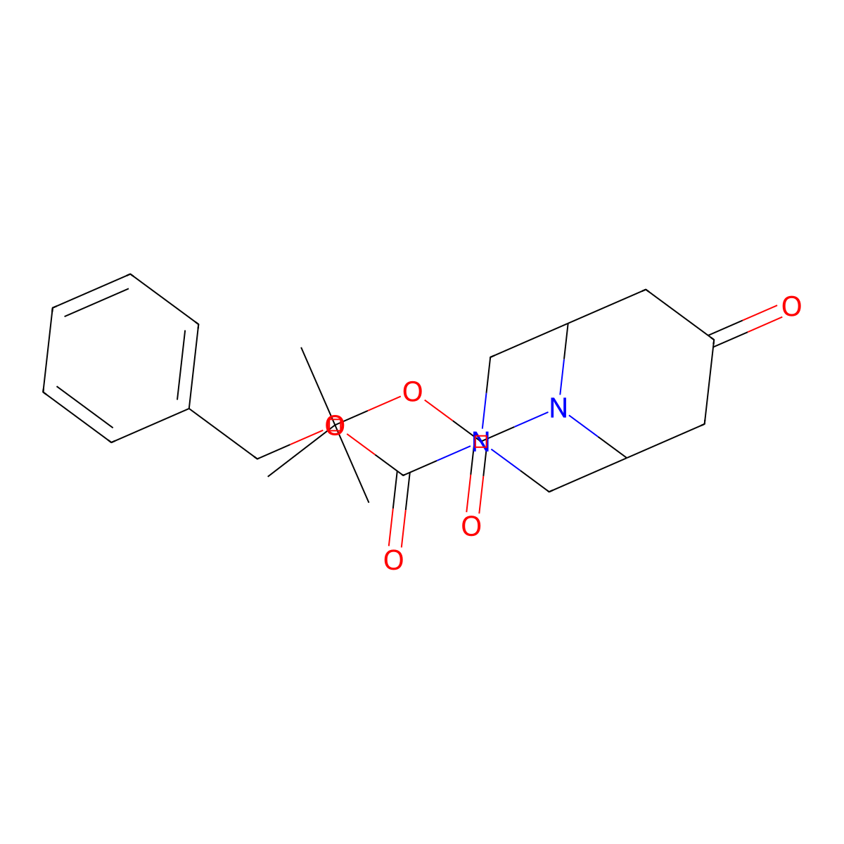 3-Benzyl 9-(tert-butyl) 7-oxo-3,9-diazabicyclo[3.3.1]nonane-3,9-dicarboxylate molecular structure, CAS 1319258-09-7