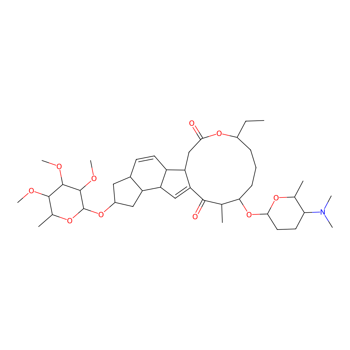 Spinosyn A molecular structure, CAS 131929-60-7