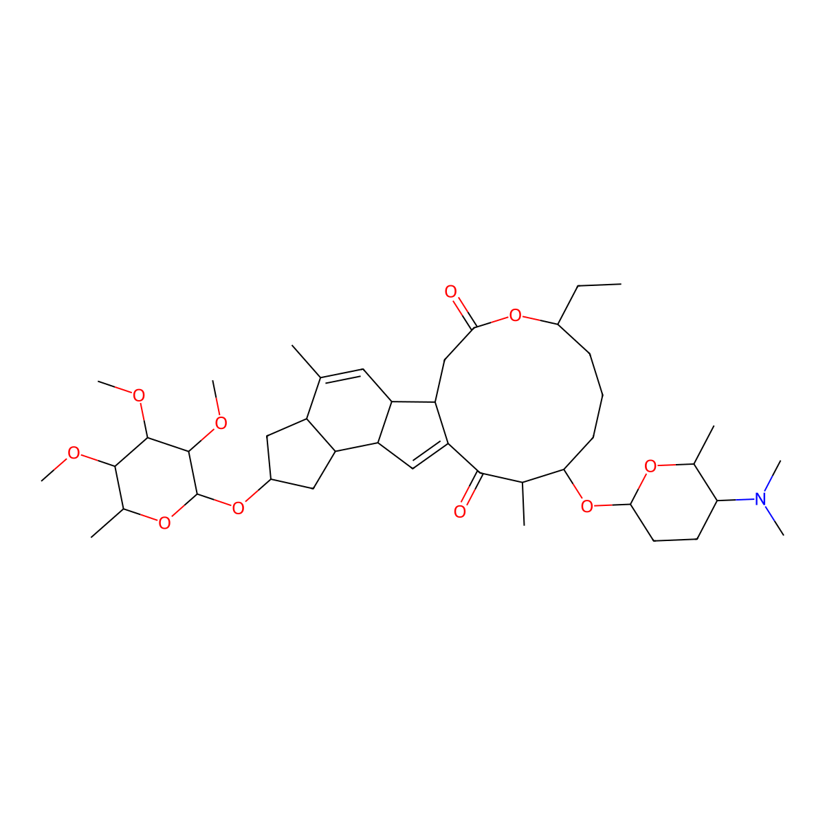 Spinosyn D molecular structure, CAS 131929-63-0