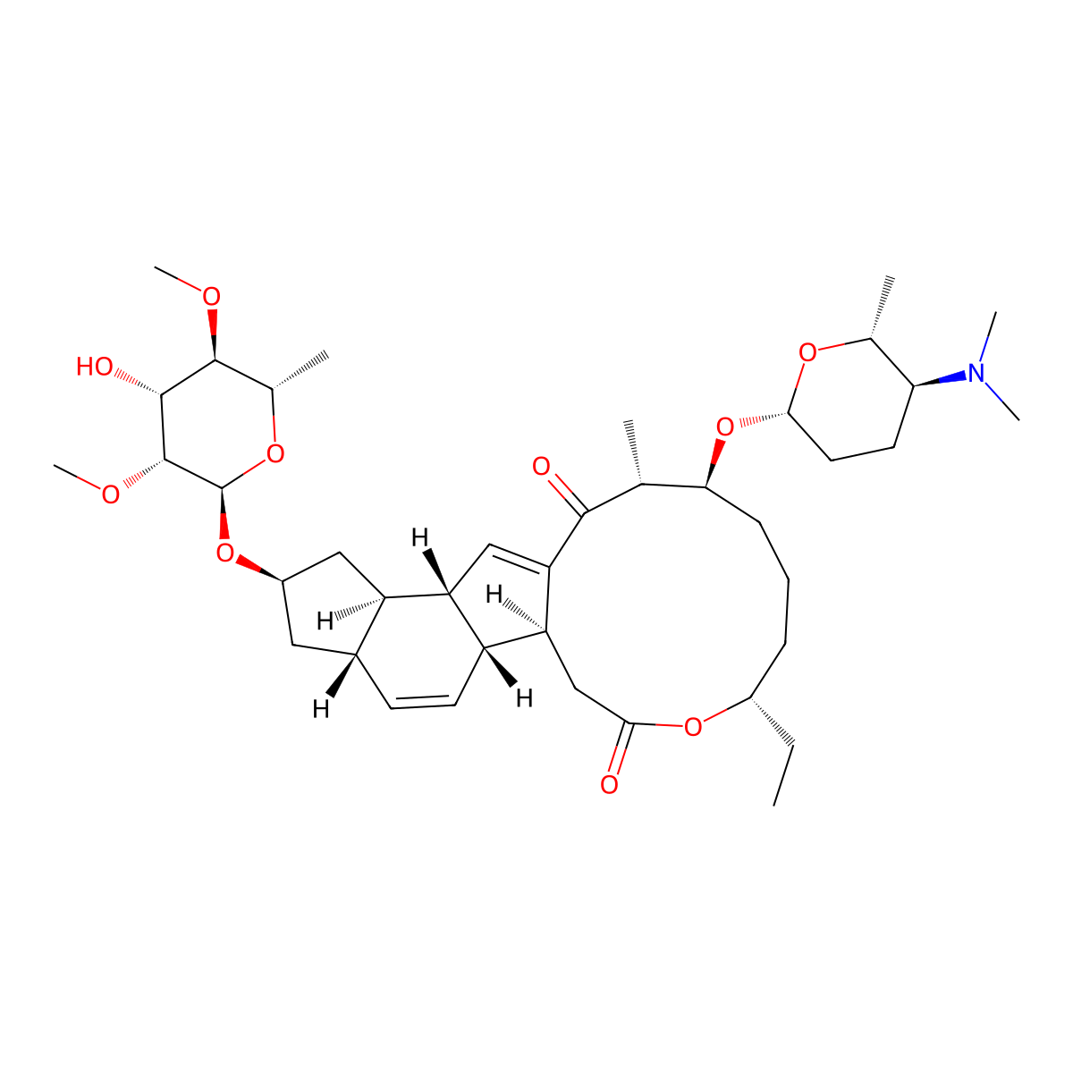 Spinosyn J molecular structure, CAS 131929-67-4