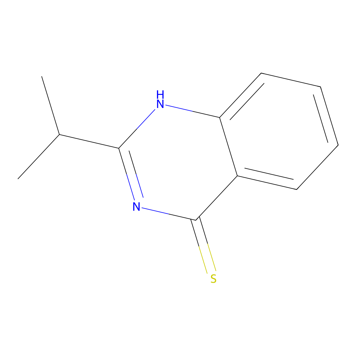 2-(Propan-2-yl)-3,4-dihydroquinazoline-4-thione molecular structure, CAS 13193-53-8