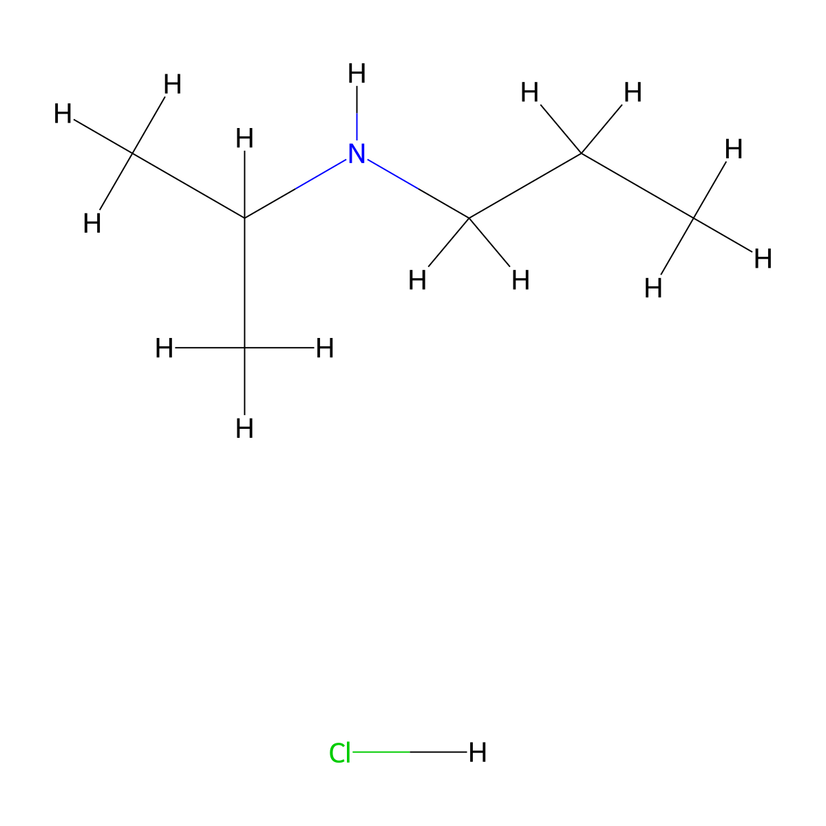 (Propan-2-yl)(propyl)amine hydrochloride molecular structure, CAS 131932-72-4