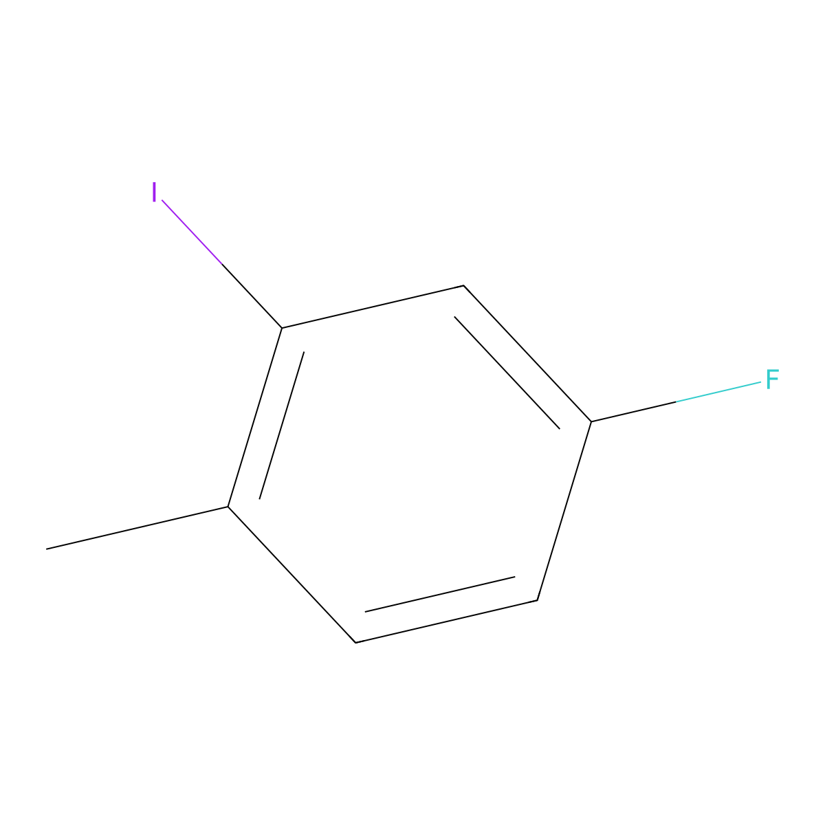 4-Fluoro-2-iodotoluene molecular structure, CAS 13194-67-7