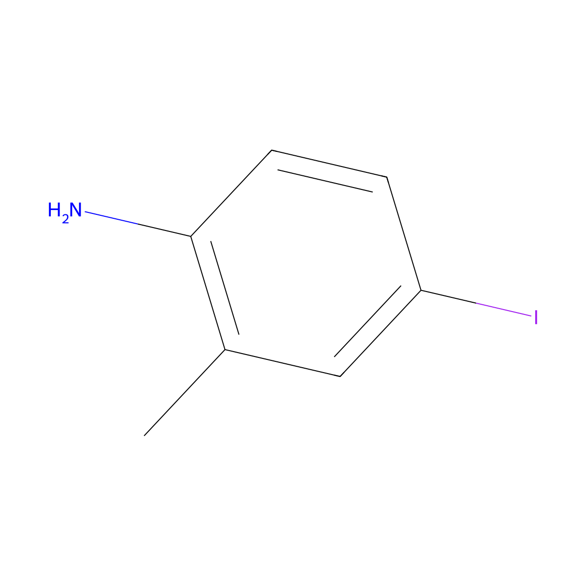 4-Iodo-o-toluidine molecular structure, CAS 13194-68-8