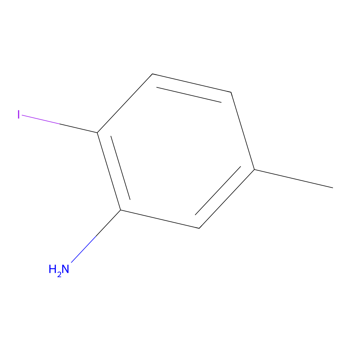 2-Iodo-5-methylaniline molecular structure, CAS 13194-69-9