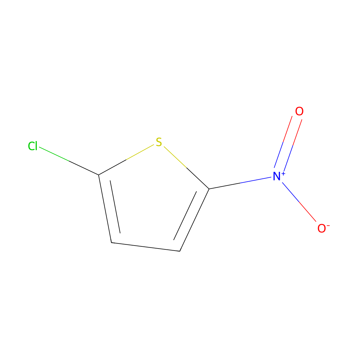 2-Chloro-5-nitrothiophene molecular structure, CAS 13195-49-8