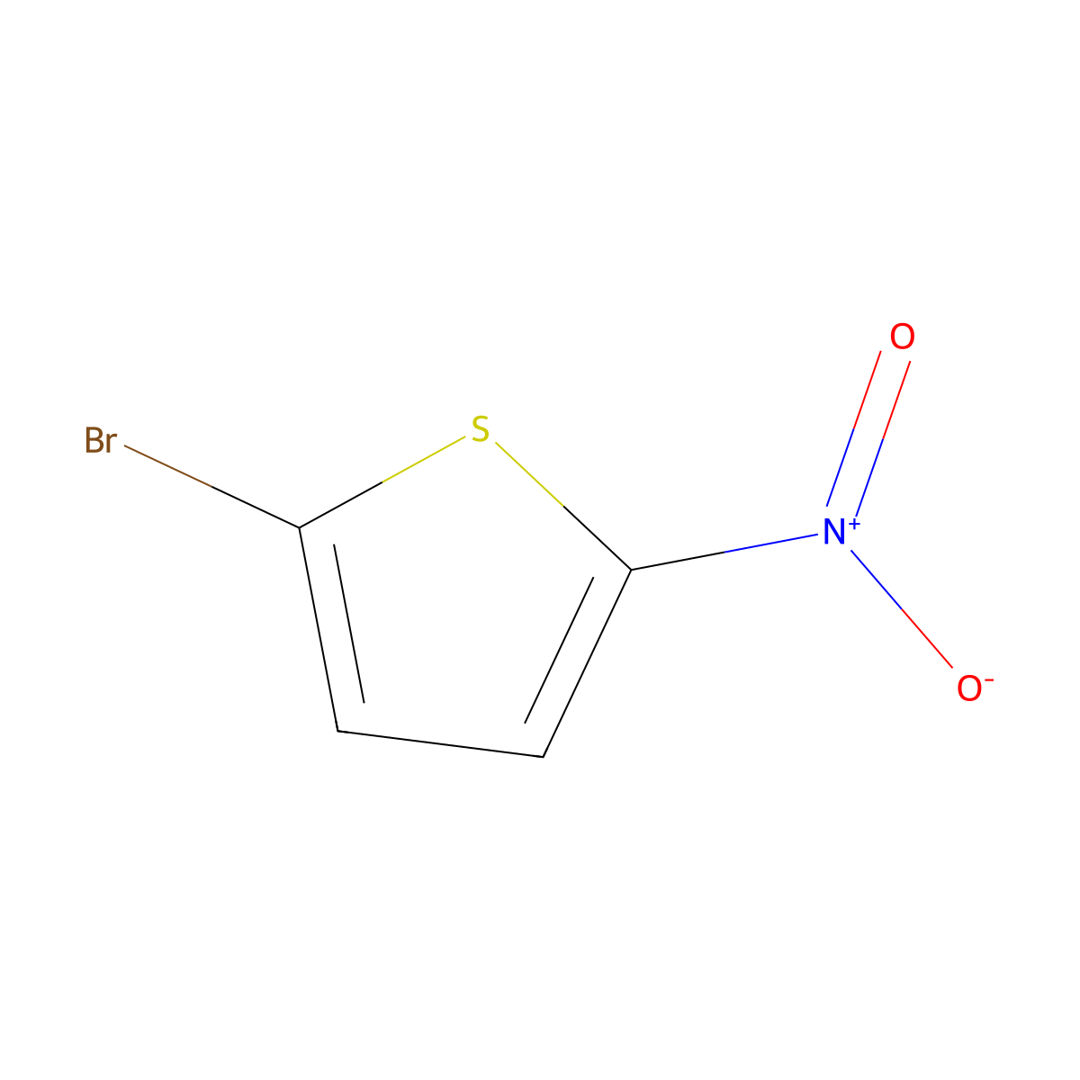 2-Bromo-5-nitrothiophene molecular structure, CAS 13195-50-1