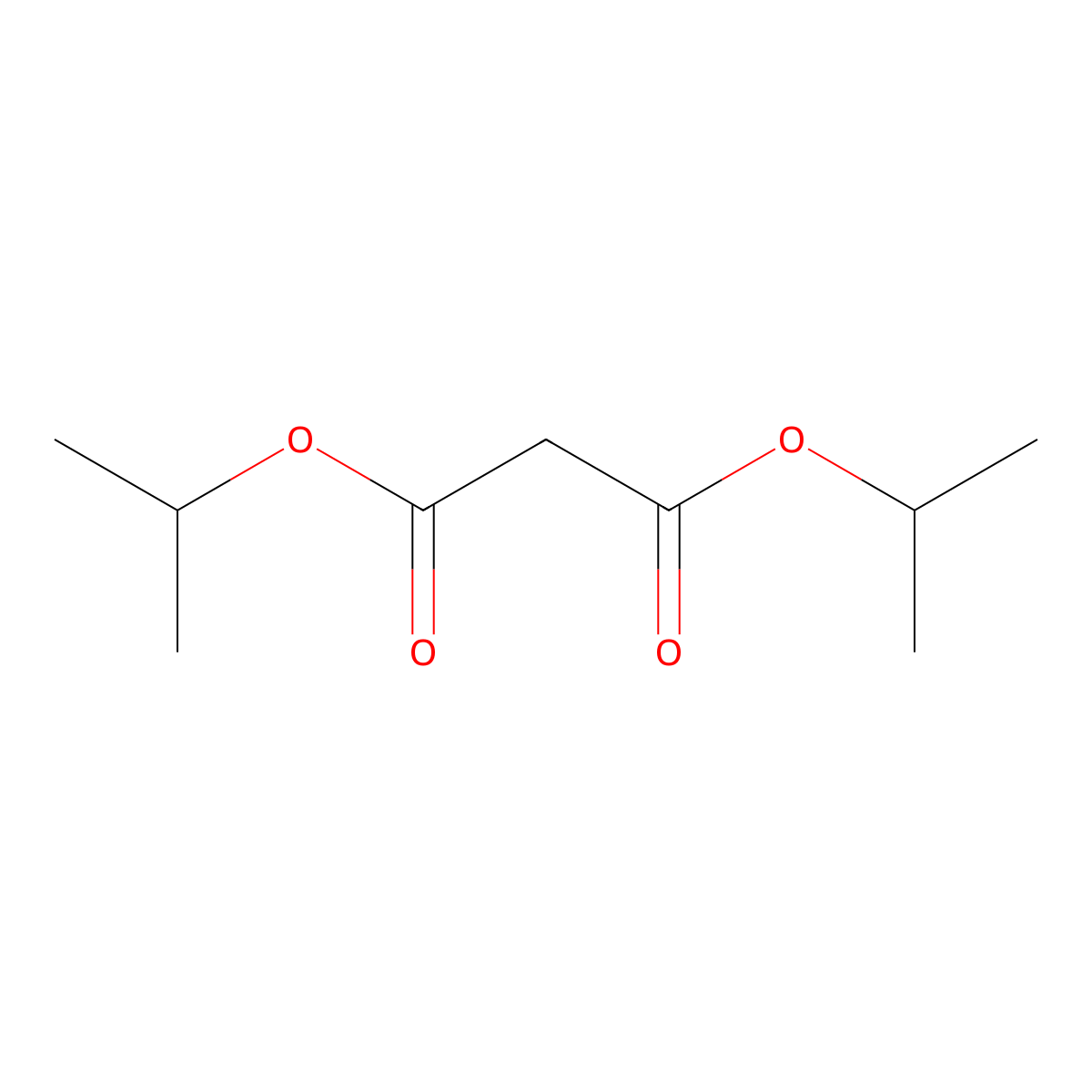 Diisopropyl malonate molecular structure, CAS 13195-64-7