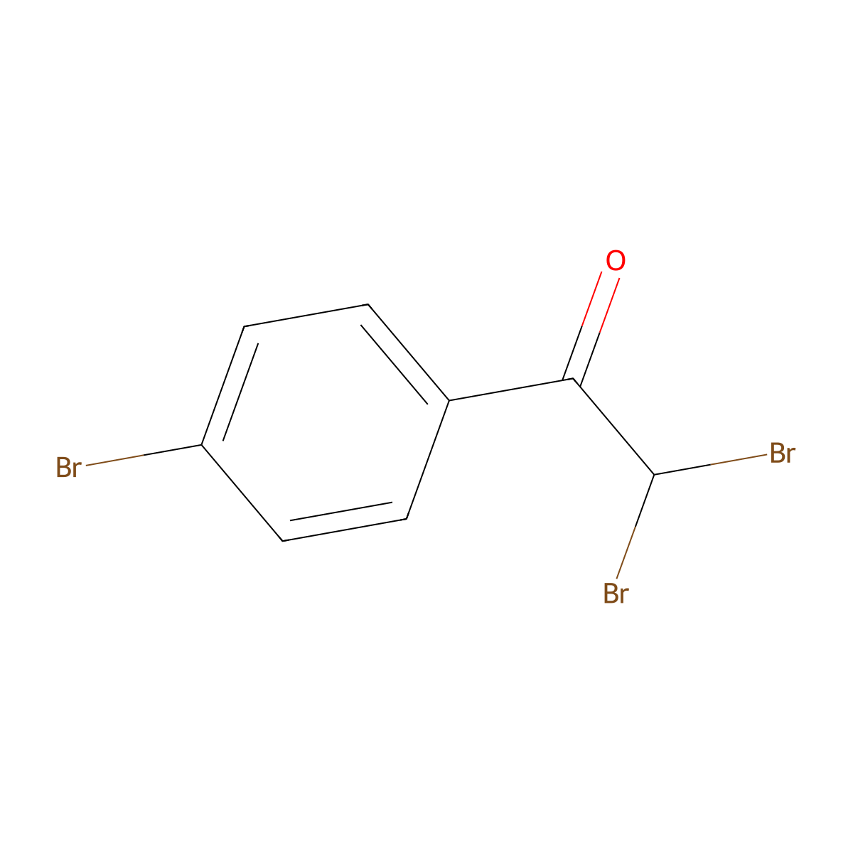 2,2,4'-Tribromoacetophenone molecular structure, CAS 13195-79-4