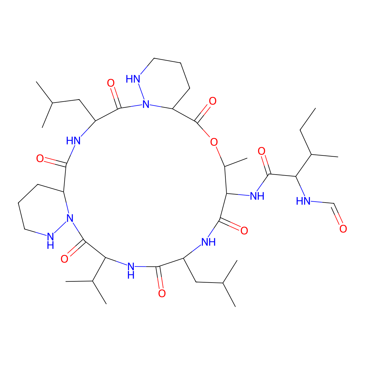 Depsidomycin molecular structure, CAS 131956-33-7