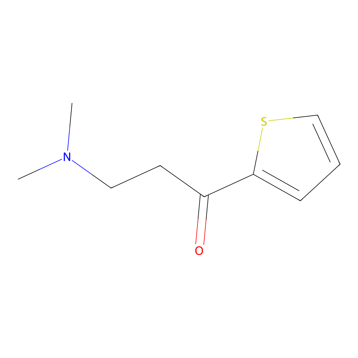 3-(Dimethylamino)-1-(2-thienyl)-1-propanone molecular structure, CAS 13196-35-5