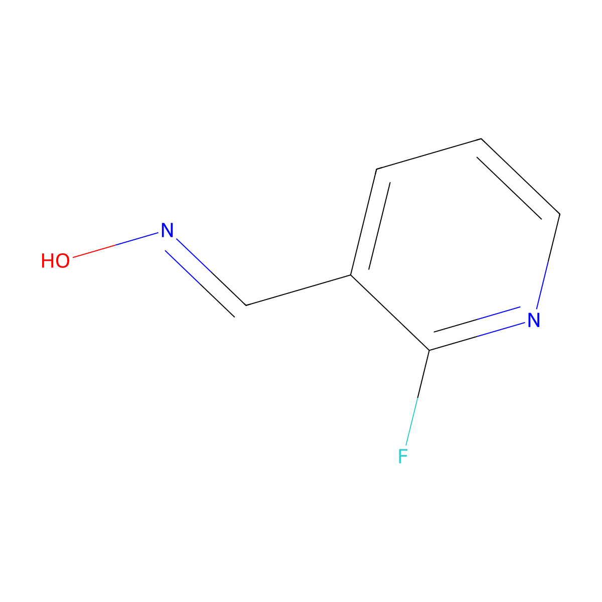 2-Fluoropyridine-3-carboxaldehyde oxime molecular structure, CAS 1319649-65-4