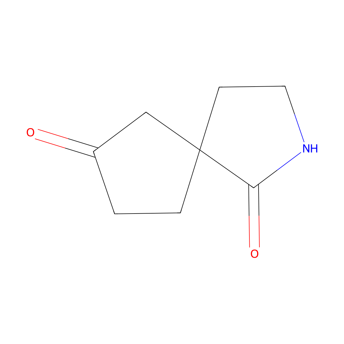 2-Azaspiro(4.4)nonane-1,7-dione molecular structure, CAS 1319716-34-1