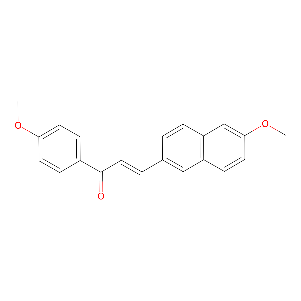 3-(6-Methoxy-2-naphthyl)-1-(4-methoxyphenyl)-2-propen-1-one molecular structure, CAS 1319718-64-3