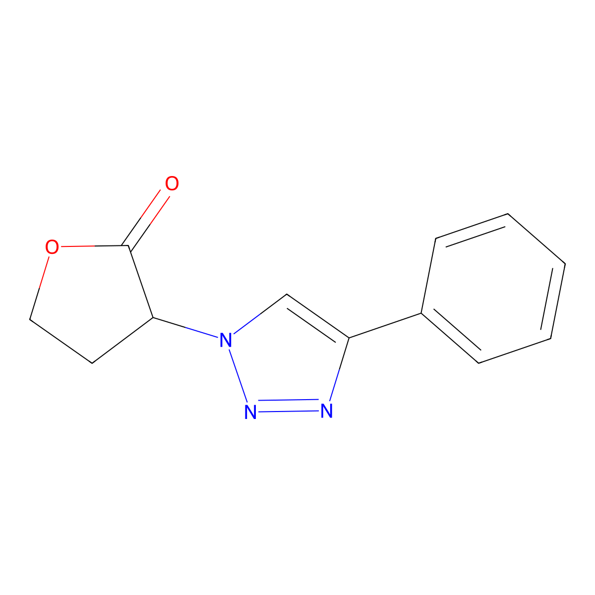 3-(4-Phenyltriazol-1-yl)oxolan-2-one molecular structure, CAS 1319721-86-2