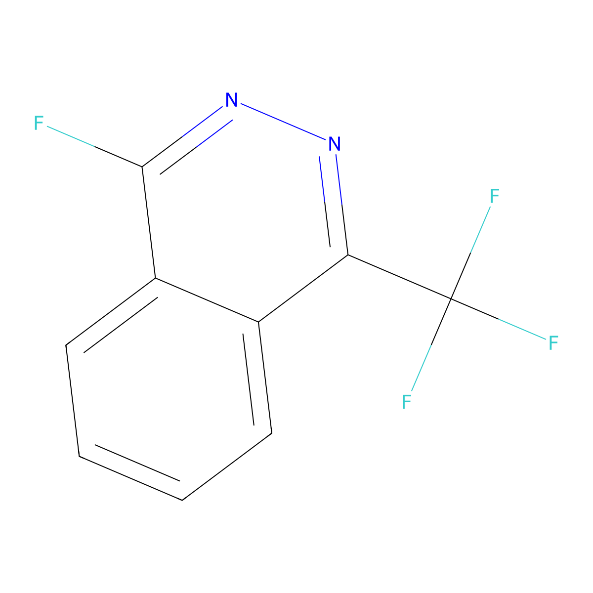 1-Fluoro-4-(trifluoromethyl)phthalazine molecular structure, CAS 1319721-93-1